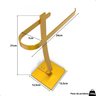 Toalheiro para Banheiro Porta Toalha Lavabo Bancada Dourado - 5