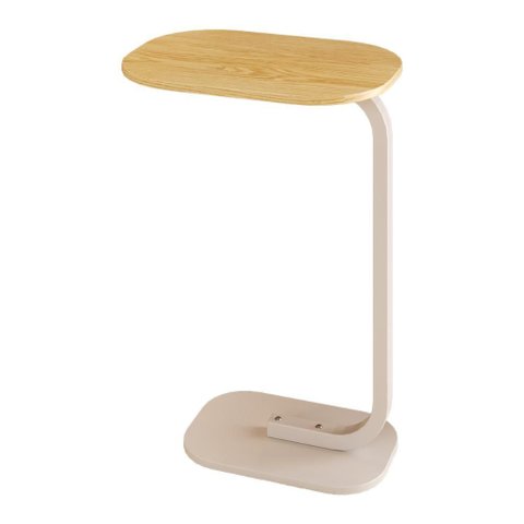 Mesa de Apoio Retangular G7004 Sala de Estar Branco/nature