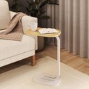 Ver imagem 2 de Mesa de Apoio Retangular G7004 Sala de Estar Branco/nature