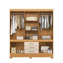 Ver imagem 3 de Guarda Roupa Casal 10 Portas New Murano Cinamon Off White - Demóbile