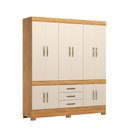 Ver imagem 1 de Guarda Roupa Casal 10 Portas New Murano Cinamon Off White - Demóbile