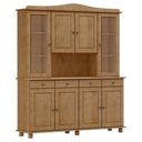 Ver imagem 1 de Cristaleira Rubi 8 Portas 4 Gavetas 8963fn Freijó Finestra