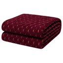 Ver imagem 1 de Cobertor Manta Fio de Ouro Casal 190x210 Toque Macio Luxo Decorativa Vinho