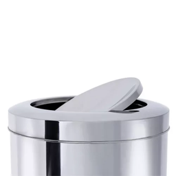 Lixeira Inox com Tampa 3,2l Basculante 17cm Brinox Decorline 3032 201 Cr - 2
