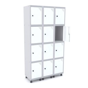 Armário Guarda Volume Locker Roupeiro 12 Portas Aço GRP 503/12 