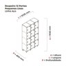 Armário Guarda Volume Locker Roupeiro 12 Portas Aço GRP 503/12  - 4