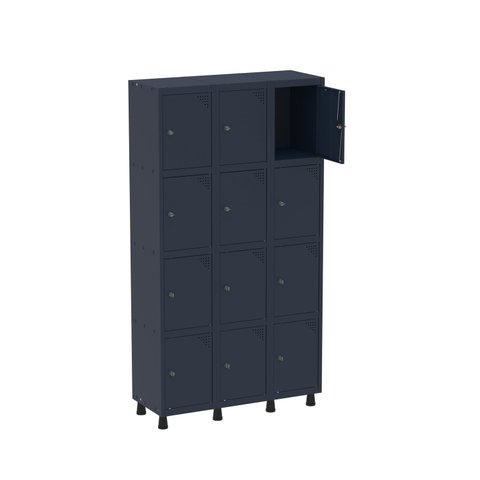 Armário Guarda Volume Locker Roupeiro 12 Portas Aço GRP 503/12 