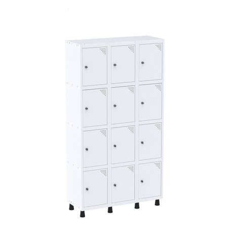 Armário Guarda Volume Locker Roupeiro 12 Portas Aço GRP 503/12 