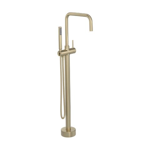 Misturador Monocomando de Piso para Banheira Deca You 1871.SM105.Mt Quadrado Desviador Summer Gold
