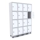 Ver imagem 2 de Armário Guarda Volume Locker Roupeiro 16 Portas Aço GRP 504/16 