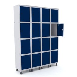 Armário Guarda Volume Locker Roupeiro 16 Portas Aço GRP 504/16  - 2