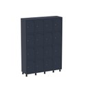 Ver imagem 3 de Armário Guarda Volume Locker Roupeiro 16 Portas Aço Grp 504/16 Azul Del Rey