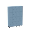 Ver imagem 3 de Armário Guarda Volume Locker Roupeiro 16 Portas Aço Grp 504/16 Azul/Dali