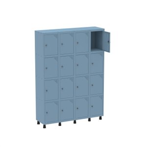 Armário Guarda Volume Locker Roupeiro 16 Portas Aço GRP 504/16 