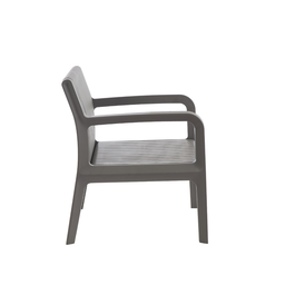 Conjunto para Área Externa Maldivas com 2 Poltronas, 1 Mesa - Grafite - 4