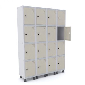 Armário Guarda Volume Locker Roupeiro 16 Portas Aço GRP 504/16 