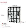 Armário Guarda Volume Locker Roupeiro 16 Portas Aço GRP 504/16  - 3