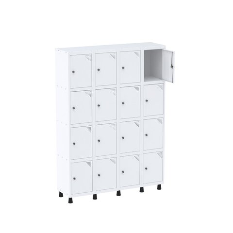 Armário Guarda Volume Locker Roupeiro 16 Portas Aço GRP 504/16 