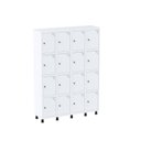 Ver imagem 3 de Armário Guarda Volume Locker Roupeiro 16 Portas Aço Grp 504/16 Branco