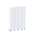Ver imagem 3 de Armário Guarda Volume Locker Roupeiro 16 Portas Aço Grp 504/16 Branco