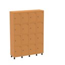 Ver imagem 3 de Armário Guarda Volume Locker Roupeiro 16 Portas Aço Grp 504/16 Laranja/Picasso