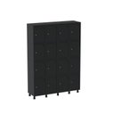 Ver imagem 3 de Armário Guarda Volume Locker Roupeiro 16 Portas Aço Grp 504/16 Preto