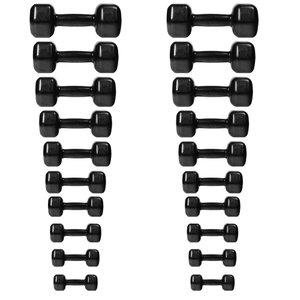 Kit Halteres Sextavados Emborrachados - Pares de 1 a 10 Kg