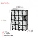 Ver imagem 4 de Armário Roupeiro 16 Portas Aço GRP 504/16 