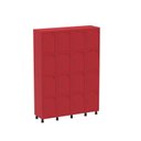 Ver imagem 3 de Armário Guarda Volume Locker Roupeiro 16 Portas Aço Grp 504/16 Vermelho