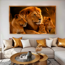 Ver imagem 2 de Quadro Decorativo Família Celestial de Leões