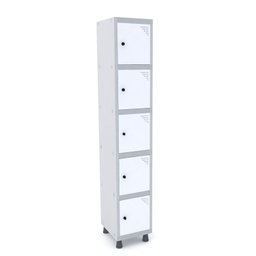 Armário Guarda Volume Locker Roupeiro 5 Portas Aço GRP 501/5  - 2