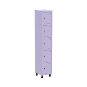 Armário Locker Roupeiro de Aço 5 Portas