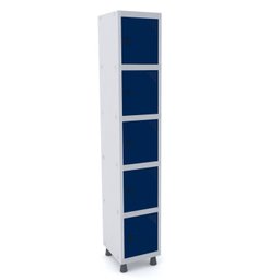 Armário Guarda Volume Locker Roupeiro 5 Portas Aço GRP 501/5  - 2