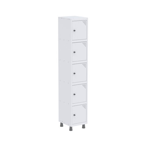 Armário Locker Roupeiro 5 Portas Aço GRP 501/5