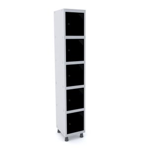 Armário Guarda Volume Locker Roupeiro 5 Portas Aço GRP 501/5 