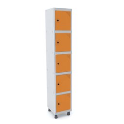 Armário Guarda Volume Locker Roupeiro 5 Portas Aço GRP 501/5  - 2