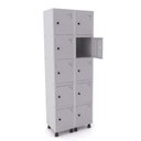 Ver imagem 2 de Armário Guarda Volume Locker Roupeiro 10 Portas Aço GRP 502/10 