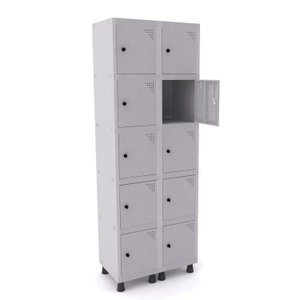 Armário Guarda Volume Locker Roupeiro 10 Portas Aço GRP 502/10