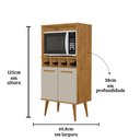 Ver imagem 4 de Torre Nuvola Cor:ipe Off White - Armário para Cozinha - Mizza Decor