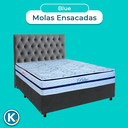 Ver imagem 4 de Kit Cabeceira + Cama Box + Colchão Casal Molas Ensacadas Blue Paropas