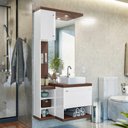 Ver imagem 2 de Conjunto Armario para Banheiro Turim Nogal Ebano