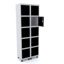 Ver imagem 2 de Armário Guarda Volume Locker Roupeiro 10 Portas Aço GRP 502/10 