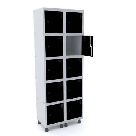 Armário Guarda Volume Locker Roupeiro 10 Portas Aço GRP 502/10 