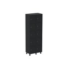 Ver imagem 3 de Armário Guarda Volume Locker Roupeiro 10 Portas Aço Grp 502/10 Preto