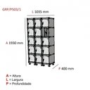 Ver imagem 4 de Armário Guarda Volume Locker Roupeiro 15 Portas Aço Grp 503/15 Laranja