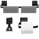 Ver imagem 1 de Kit Porta Toalha de Banho Papeleira Cabide Ventosa F.max