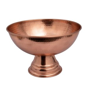 Champanheira Balde Gelo Cobre Puro Funda Com Pé Sem Alça 15L Metal Arte