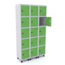 Armário Guarda Volume Locker Roupeiro 15 Portas Aço GRP 503/15  - 2