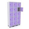 Armário Guarda Volume Locker Roupeiro 15 Portas Aço GRP 503/15  - 2