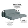 Sofá Cama à Vácuo 2 Lugares Linha Modular Flip Magic - 10